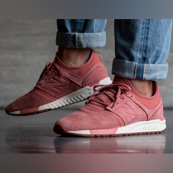 NEW BALANCE | Men’s Lux 247 ‘Dawn til Dusk’ Sneaker in Rose/Sea Salt | Size 9 - Picture 2 of 13